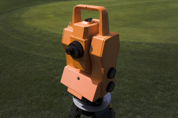 surveying the golf course