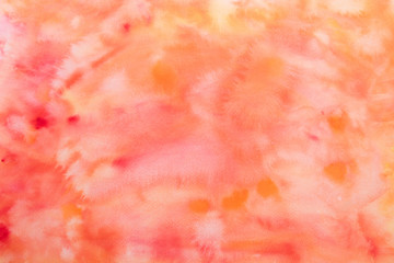 abstract watercolor background - orange