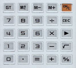tastierino numerico in negativo