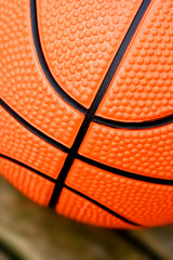Fototapeta premium closeup of basketball