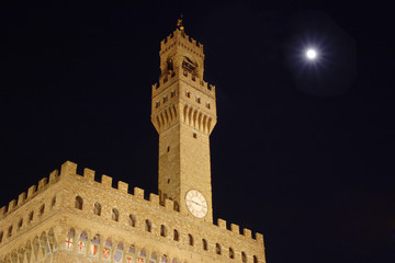 Obraz premium Palazzo vecchio on piazza della signora in Florence