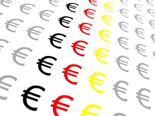 euro-zeichen / euro-symbole  