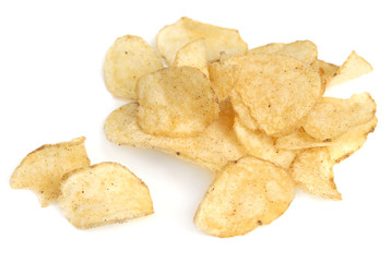 deep-fryed potato chips, salty and spicy food