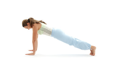chaturanga dandasana four-limbed staff pose