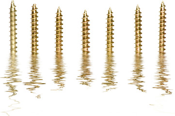 series object on white: isolated - tools- screw