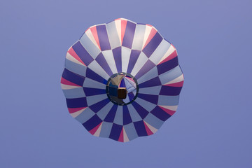 hot air balloon isolation on white backround