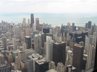 Fototapeta na wymiar Chicago from Sears Tower