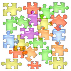 Fototapeta premium jelly puzzle pieces 