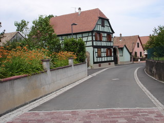 Fototapeta na wymiar Epfig, un village alsacien