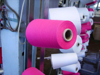 The coil of a thread