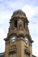 Fototapeta na wymiar Old Clock Tower in City.