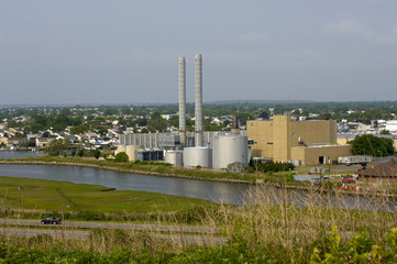 A power generating plant in Long Island