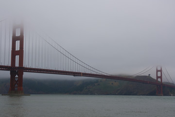 The famous Golden Gate Bridge in San Francisco