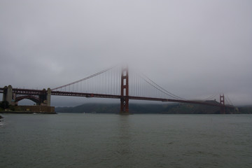 Fototapeta na wymiar The famous Golden Gate Bridge in San Francisco