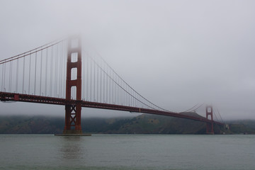 The famous Golden Gate Bridge in San Francisco