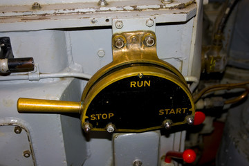 The interior of a submarine at San Francisco Bay Area