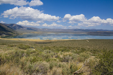 Tufa formations at Mono Lake in USA