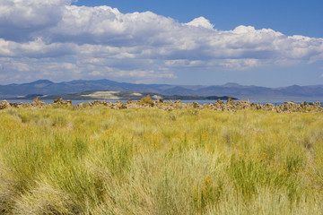 Tufa formations at Mono Lake in USA