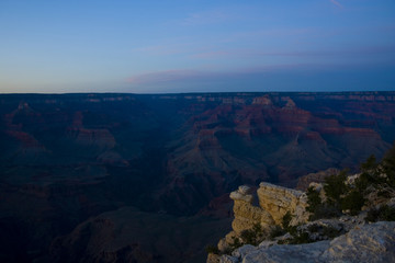 Fototapeta na wymiar Sunset vista of Grand Canyon National Park, Arizona, USA