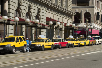 Obraz na płótnie Canvas Taxis