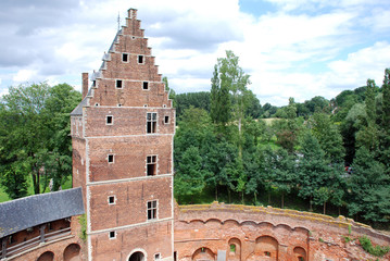 The ruin of the castle of Beersel near Brussels, Belgium