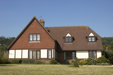 Fototapeta na wymiar A nice house in the countryside in England