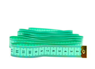 Measuring Tape On  white Background