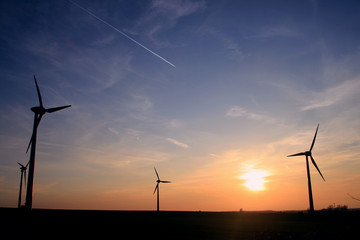 windr&auml;der am abend