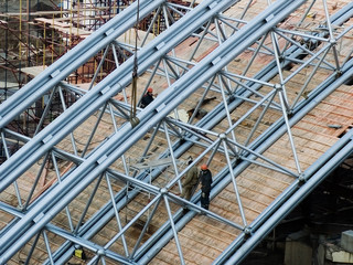 festival amphitheater roof in Vitebsk - 17 january 2007