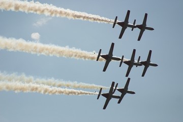 in the air