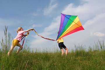 Flying kite