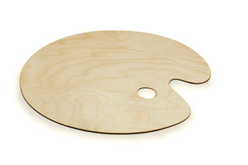 Painter's palette  isolated on the white background