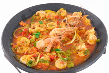 Shrimp stew (Brazilian typical food) .