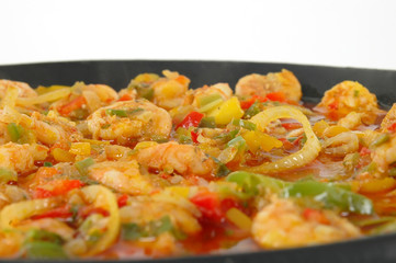 Shrimp stew (Brazilian typical food aka Moqueca de Camarao)