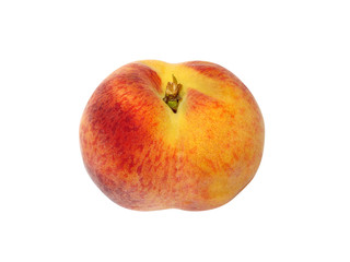 Fototapeta na wymiar Peach 01 isolated on white with clipping path