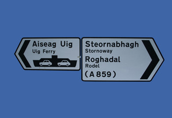 bilingual road signs