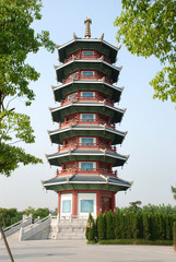 Obraz premium pagoda, shanghai