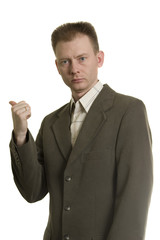 Unshaven man shows on a...