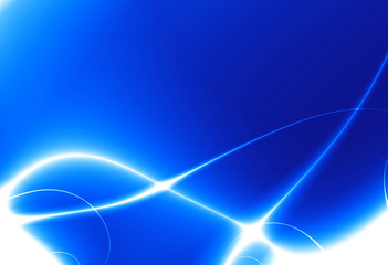 Dance of Blue Lights in the dark. 