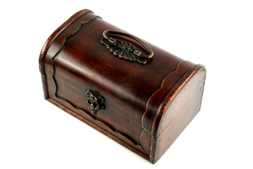 Mystery wooden treasure chest