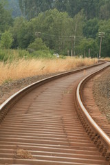 Fototapeta premium bahnschienen