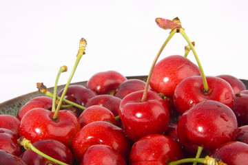 Plate With Cherries