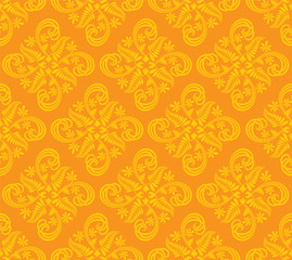 Floral abstract yellow
