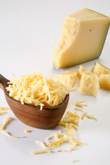 Grated parmesan and gouda cheese 