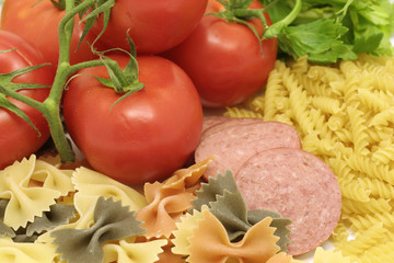 Ingredients for Italian dinner