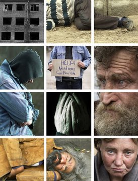 homeless life,special photo toned f/x and grid, made form my images