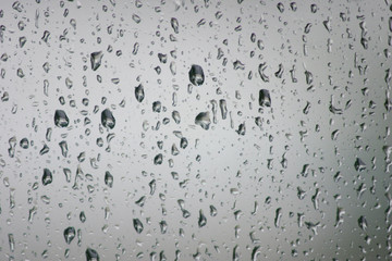 raindops on a pane
