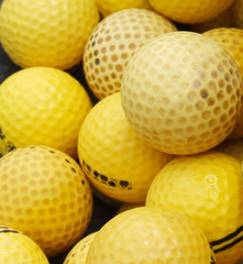 photo de balles de golf jaune