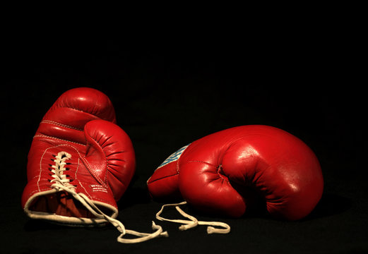 Two Red Boxing Gloves