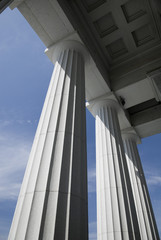 Column at the state capitol building in Montpelier, Vermont